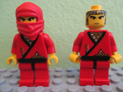 LEGO Minifigure-Ninja - Red-Ninja-CAS050-Creative Brick Builders